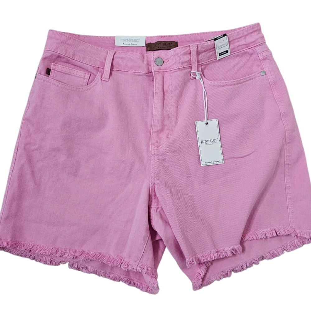 Judy Blue Pink Jean Shorts